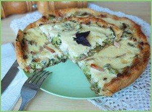 Заливной пирог с брокколи - фото шаг 10