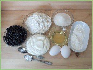 Заливной пирог с черникой - фото шаг 1