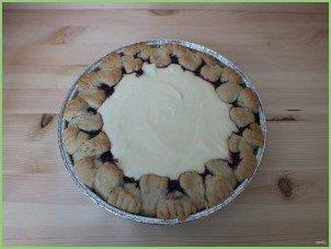 Заливной пирог с черникой - фото шаг 12