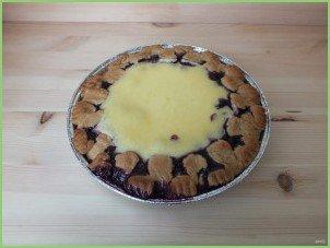 Заливной пирог с черникой - фото шаг 13