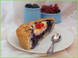 Заливной пирог с черникой - фото шаг 14