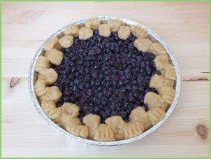 Заливной пирог с черникой - фото шаг 9