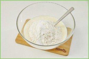 Заливной пирог с картошкой на кефире - фото шаг 7