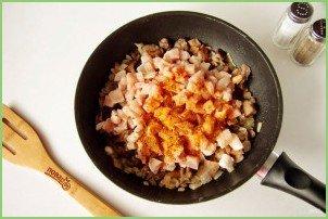 Заливной пирог с курицей и грибами - фото шаг 4