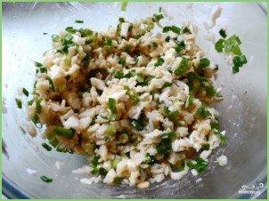 Заливной пирог с рыбой и рисом - фото шаг 3