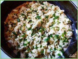 Заливной пирог с рыбой и рисом - фото шаг 5