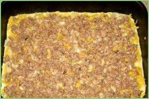 Заливной пирог с сайрой - фото шаг 11