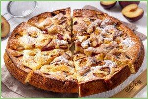 Заливной пирог со сливами - фото шаг 8