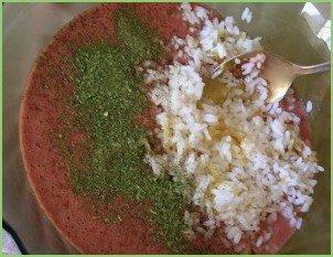 Запеканка из печени с рисом - фото шаг 8