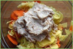 Запеканка-кугель из овощей с индейкой - фото шаг 2