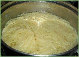 Запеканка с макаронами и грибами - фото шаг 1