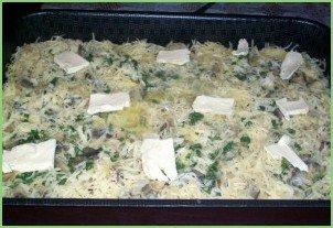 Запеканка с макаронами и грибами - фото шаг 6