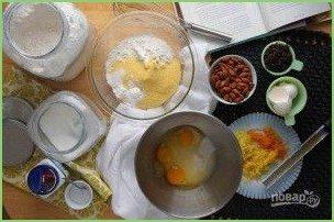 Бискотти с миндалем и смородиной - фото шаг 1