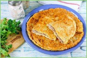 Чебуреки из вафельных коржей - фото шаг 8