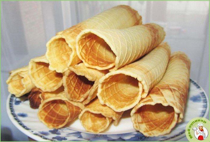 Хрустящие трубочки с малиной - фото шаг 1