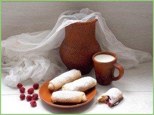 Хрустящие трубочки с малиной - фото шаг 9