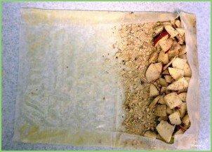 Яблочный штрудель из теста фило - фото шаг 3