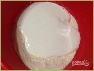 Манник с тыквой на кефире - фото шаг 2