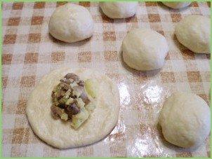 Пирожки постные с грибами - фото шаг 11