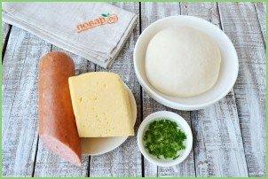 Плетеная пицца с начинкой - фото шаг 1