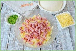 Плетеная пицца с начинкой - фото шаг 2