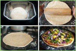 Пресное тесто для пиццы без дрожжей - фото шаг 4