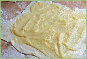 Слоеные коржики с заварным кремом - фото шаг 3