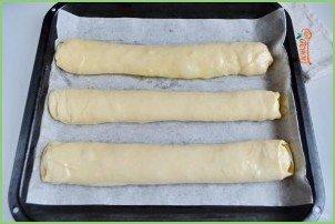 Вертута из вытяжного теста с творогом - фото шаг 12