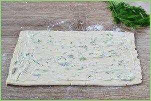 Закусочные слойки-рулетики - фото шаг 5