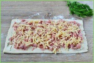 Закусочные слойки-рулетики - фото шаг 7