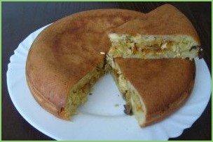 Заливной пирог в мультиварке - фото шаг 9