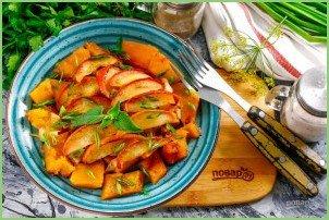 Запеканка из яблок, тыквы и лука-порея - фото шаг 8