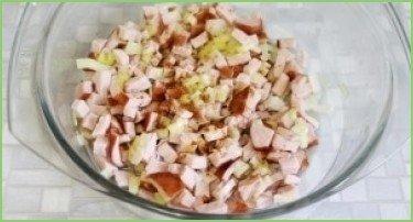 Киш с ветчиной и сыром - фото шаг 7