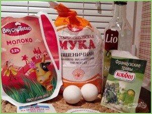 Тонкое тесто для пиццы без дрожжей - фото шаг 1