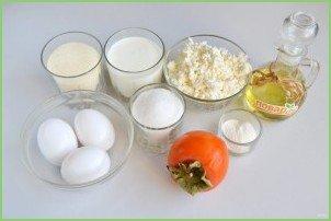 Манник с хурмой - фото шаг 1