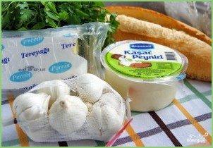 Багет с сыром и чесноком - фото шаг 1