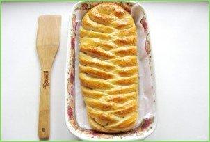 Кулебяка с рыбой и рисом - фото шаг 13