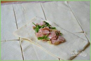 Самса с ветчиной и сыром - фото шаг 4